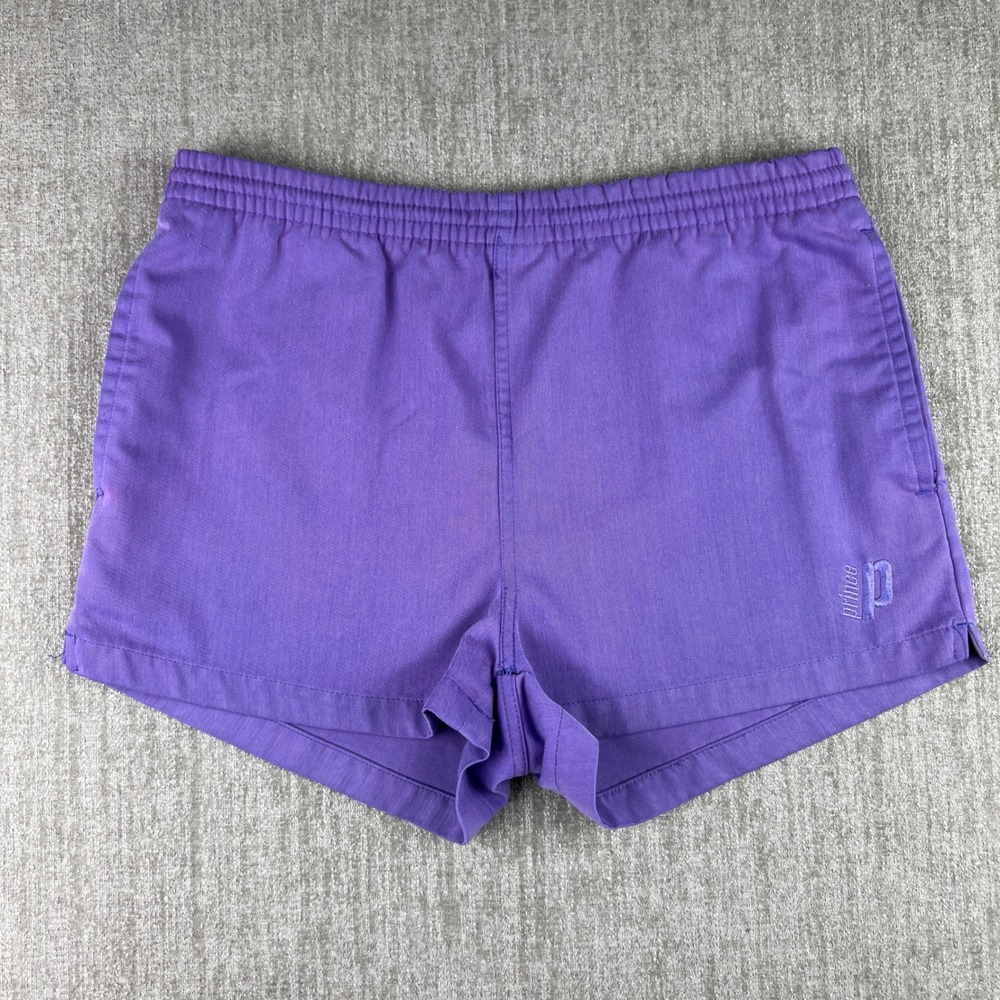 Prince Athletic Shorts Womens Medium Purple Vintage High Rise Tennis Core